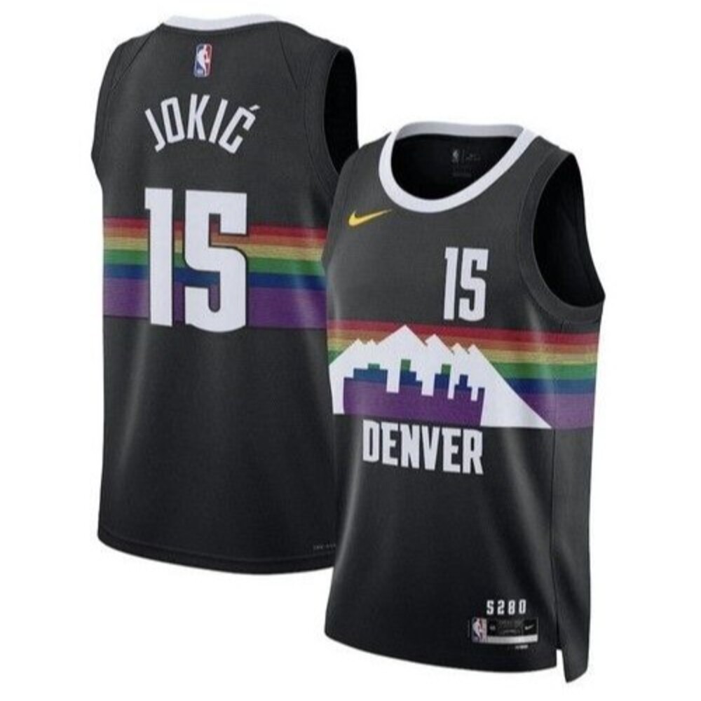 NWT Nike 2025-26 City Edition Denver Nuggets Nikola Jokić #15 Swingman Jersey 52 - Picture 1 of 6